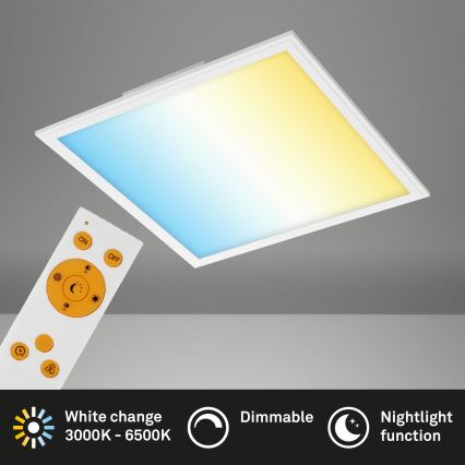 Briloner 7179-016 - LED dimbare plafondlamp PIATTO LED/24W/230V 3000-6500K + afstandsbediening