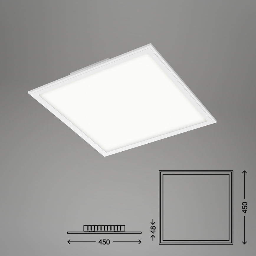 Briloner 7179-016 - LED dimbare plafondlamp PIATTO LED/24W/230V 3000-6500K + afstandsbediening