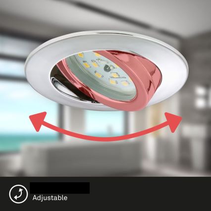 Briloner 7209-038 - SET 3x Hangende LED Badkamer plafond verlichting LED/5W/230V IP23