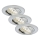 Briloner 7209-039 - SET van 3 LED-inbouwspots voor badkamer ATTACH LED/5W/230V IP23 mat chroom
