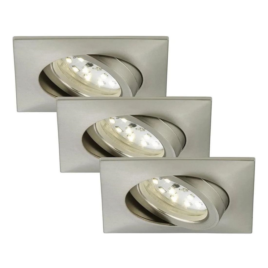 Briloner 7210-032 - SET 3x Hangende LED Badkamer plafond verlichting ATTACH LED/5W/230V IP23 mat chroom