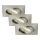 Briloner 7210-032 - SET 3x Hangende LED Badkamer plafond verlichting ATTACH LED/5W/230V IP23 mat chroom