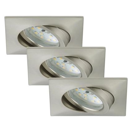 Briloner 7210-032 - SET 3x Hangende LED Badkamer plafond verlichting ATTACH LED/5W/230V IP23 mat chroom
