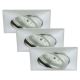 Briloner 7210-039 - SET 3x LED Badkamer Inbouw Lamp ATTACH 1xLED/5W/230V IP23