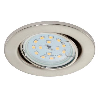 Briloner 7220-032 - SET 3x LED Badkamer inbouwverlichting FIT 1xGU10/5W/230V mat nikkel