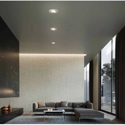 Briloner 7221-032 - SET van 3x LED inbouw badkamerlampen 1xGU10/3W/230V IP23 mat chroom