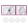 Briloner 7224-040 - SET 4x Diffusor voor inbouwlampen diameter 69 mm