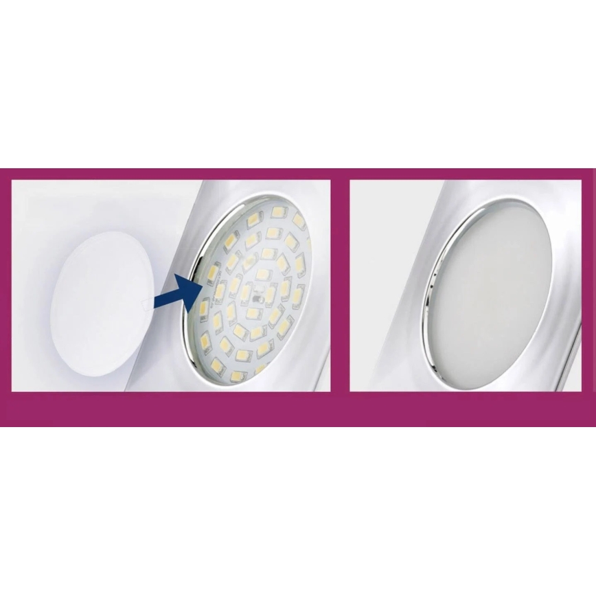 Briloner 7224-040 - SET 4x Diffusor voor inbouwlampen diameter 69 mm