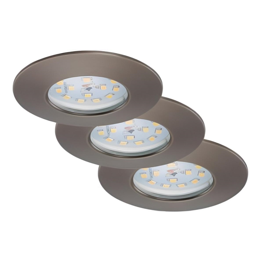 Briloner 7231-031- LOT 3x Luminaire de salle de bain encastrable à intensité variable LED/5,5W/230V IP44