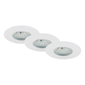 Briloner 7231-036 - LOT 3x Spot encastrable de salle de bain à intensité variable LED/5,5W/230V IP44