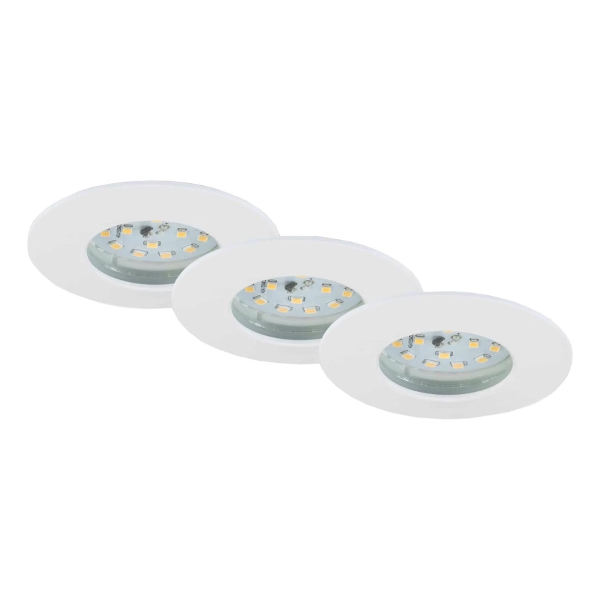 Briloner 7231-036 - LOT 3x Spot encastrable de salle de bain à intensité variable LED/5,5W/230V IP44