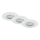 Briloner 7231-036 - LOT 3x Spot encastrable de salle de bain à intensité variable LED/5,5W/230V IP44