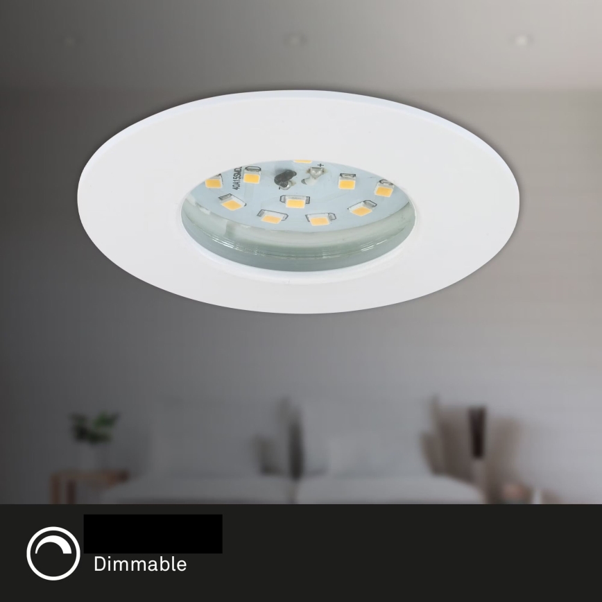 Briloner 7231-036 - LOT 3x Spot encastrable de salle de bain à intensité variable LED/5,5W/230V IP44