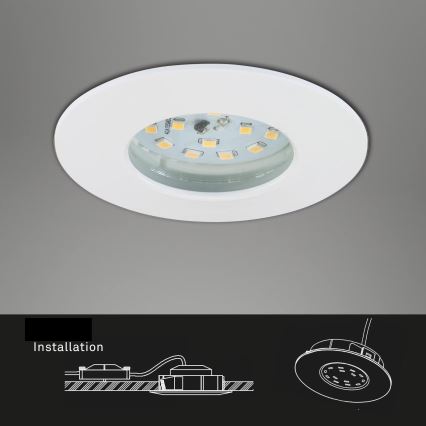 Briloner 7231-036 - LOT 3x Spot encastrable de salle de bain à intensité variable LED/5,5W/230V IP44
