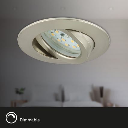 Briloner 7232-032 - Set van 3 dimbare LED-inbouwspots voor de badkamer ATTACH LED/5,5W/230V IP23