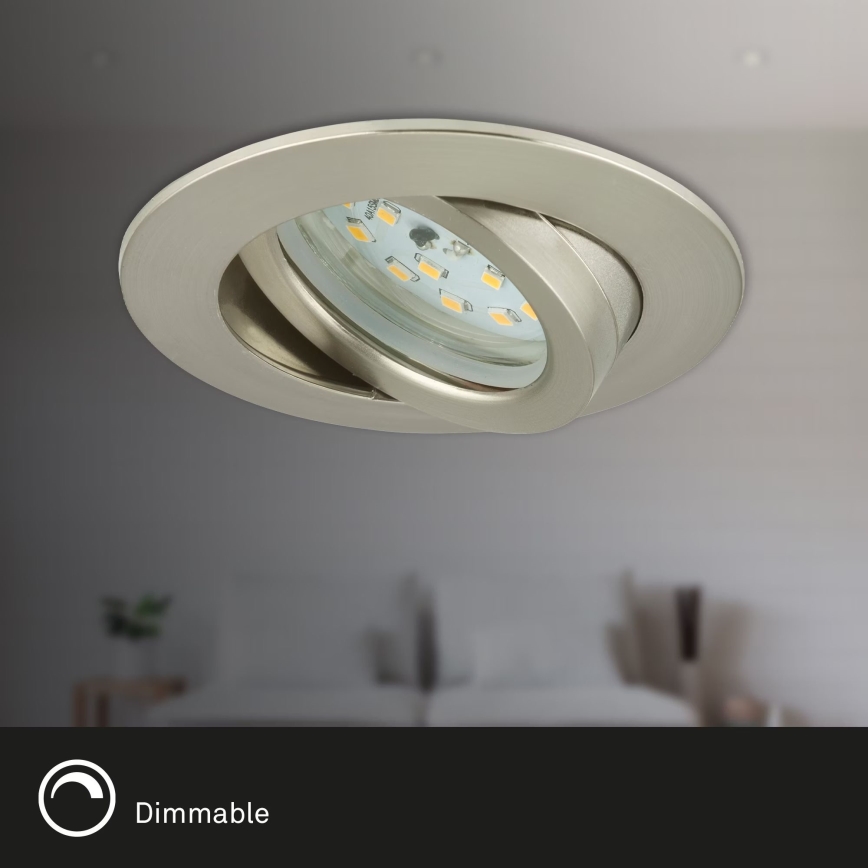 Briloner 7232-032 - Set van 3 dimbare LED-inbouwspots voor de badkamer ATTACH LED/5,5W/230V IP23