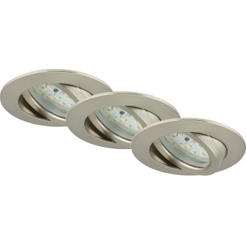 Briloner 7232-032 - Set van 3 dimbare LED-inbouwspots voor de badkamer ATTACH LED/5,5W/230V IP23