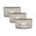 Briloner 7239-032 - LOT 3x Spot encastrable LED salle de bain ATTACH 1xGU10/4W/230V IP44