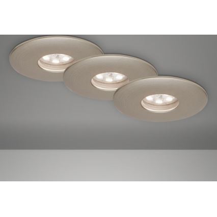 Briloner 7240-032 - SET 3x Hangende LED Badkamer plafond verlichting ATTACH LED/1,8W/230V IP44 mat chroom
