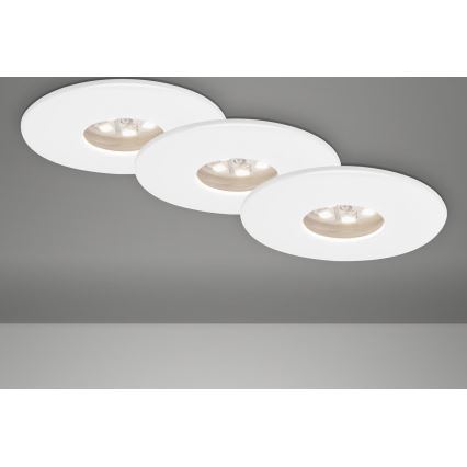 Briloner 7240-036 -SET 3x Hangende LED Badkamer plafond verlichting ATTACH LED/1,8W/230V IP44 wit
