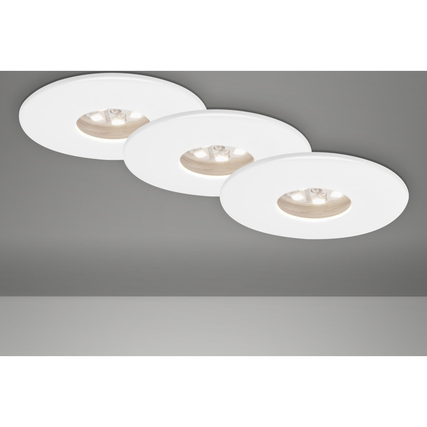 Briloner 7240-036 -SET 3x Hangende LED Badkamer plafond verlichting ATTACH LED/1,8W/230V IP44 wit