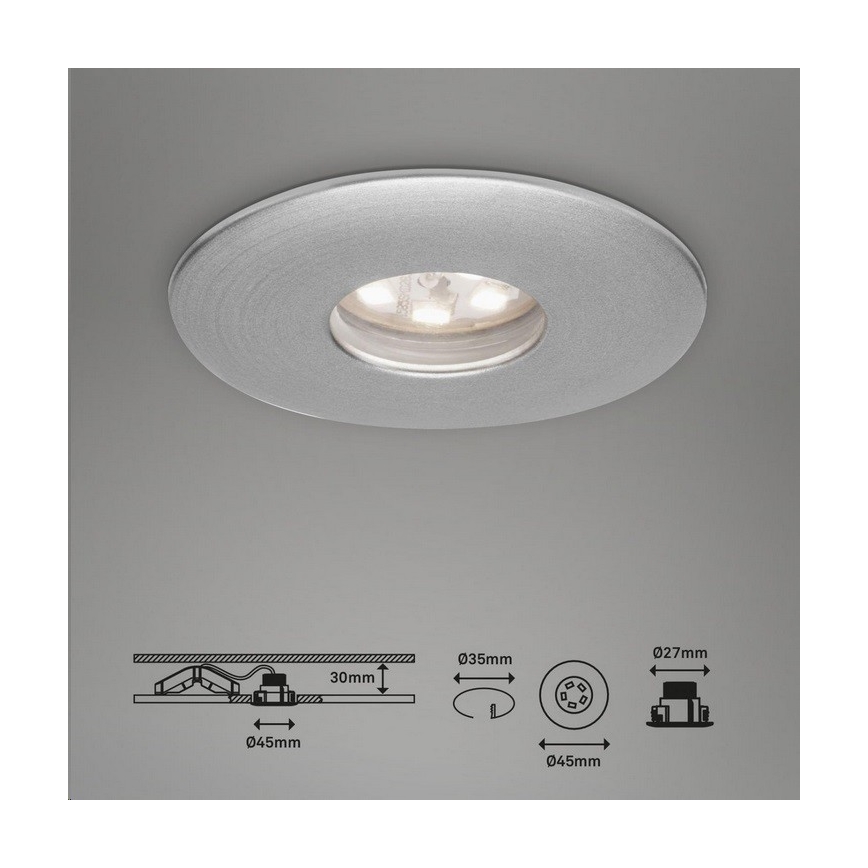 Briloner 7240-039 - SET 3x Hangende LED Badkamer plafond verlichting LED/1,8W/230V IP44