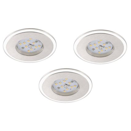 Briloner 7257-039 - LOT 3x Spot encastrable de salle de bain LED ATTACH LED/4,5W/230V IP44