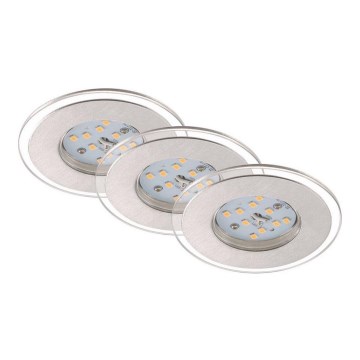 Briloner 7257-039 - LOT 3x Spot encastrable de salle de bain LED ATTACH LED/4,5W/230V IP44