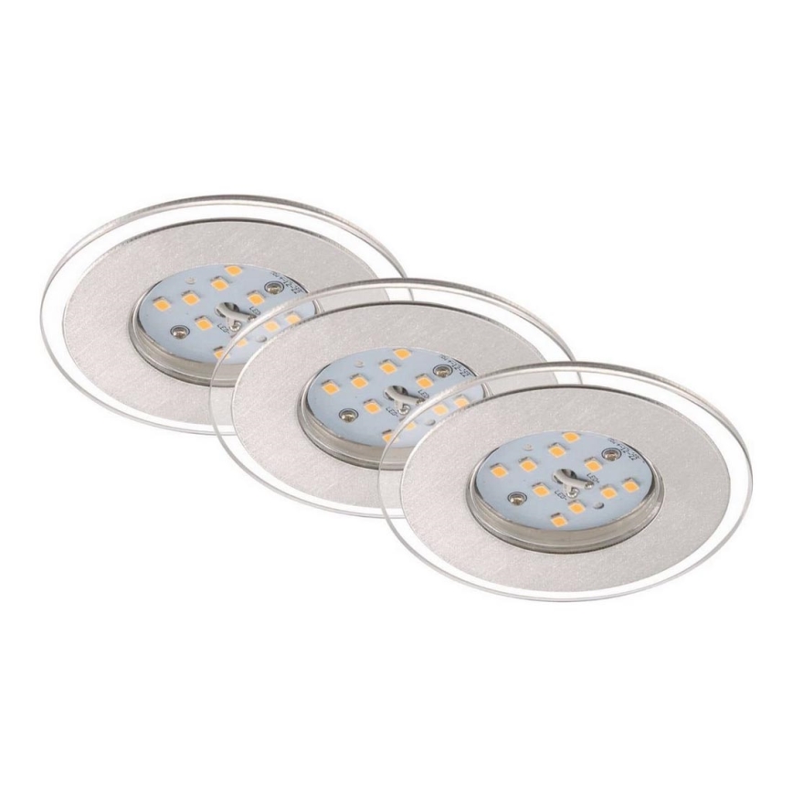 Briloner 7257-039 - LOT 3x Spot encastrable de salle de bain LED ATTACH LED/4,5W/230V IP44