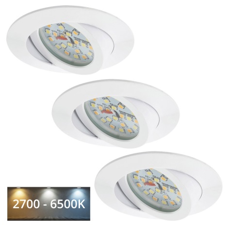 Briloner 7260-036 - PACK 3x spot encastrable LED salle de bain 3xLED/5W/230V IP23