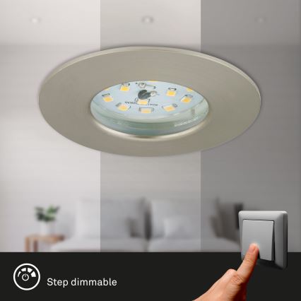 Briloner 7295-012 - LED dimbaar inbouwbadkamerarmatuur ATTACH LED/6,5W/230V IP44