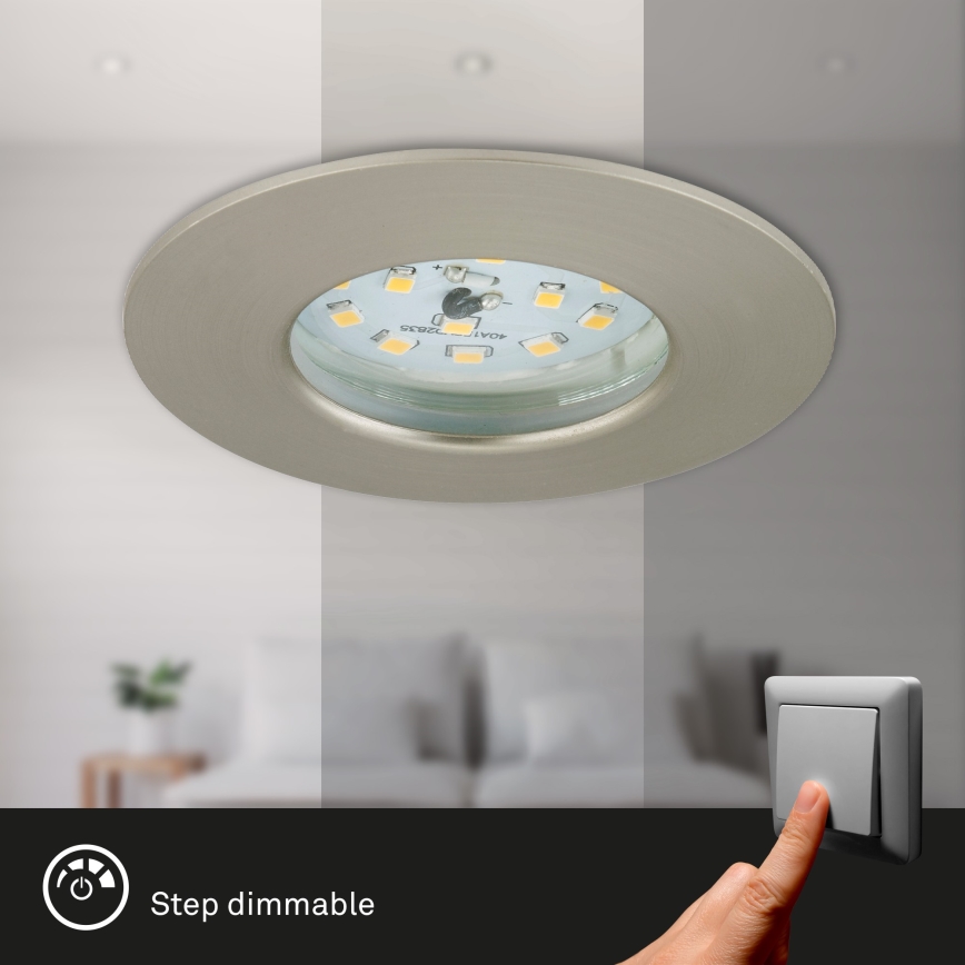 Briloner 7295-012 - LED dimbaar inbouwbadkamerarmatuur ATTACH LED/6,5W/230V IP44