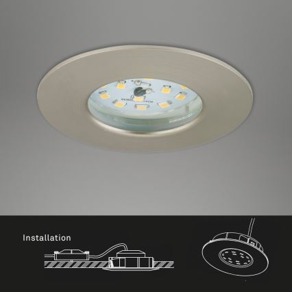 Briloner 7295-012 - LED dimbaar inbouwbadkamerarmatuur ATTACH LED/6,5W/230V IP44