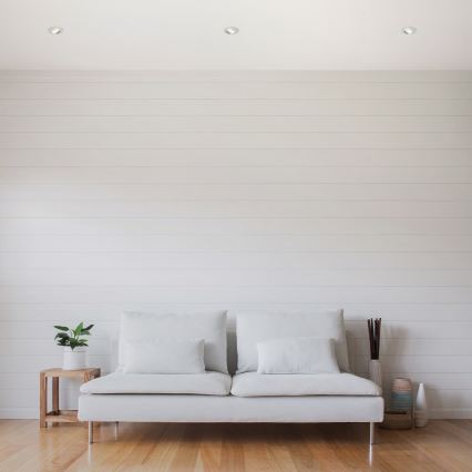 Briloner 7296-039 - Ensemble de 3 spots LED encastrables pour salle de bains, dimmables, 1x LED/6,5 W/230 V, 3000 K, IP23, chrome mat