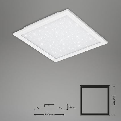 Briloner 7301-016 - Plafonnier à intensité variable LED STARRY SKY LED/18W/230V 3000-6000K + télécommande