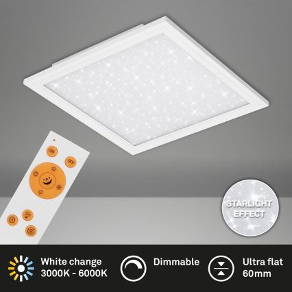 Briloner 7302-016 - Plafonnier à intensité variable STARRY SKY LED/23W/230V 3000-6000K + télécommande