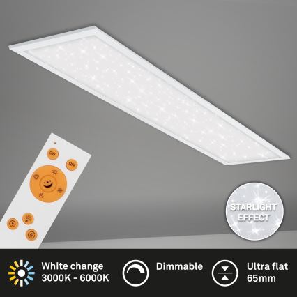 Briloner 7304-016 - Dimbare LED plafondlamp STARRY SKY LED/36W/230V 3000-6000K + afstandsbediening