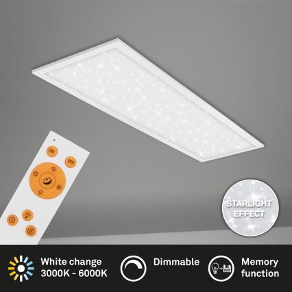 Briloner 7308-016 - Plafonnier à intensité variable LED STARRY SKY LED/24W/230V 3000-6000K + télécommande