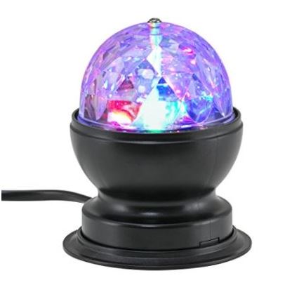 Briloner 7347-015 - Boule disco LED de table DISCO LIGHT 1xE27/3W/230V