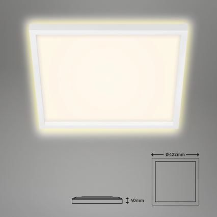 Briloner 7364-016 - Plafonnier LED CADRE LED/22W/230V 42,2x42,2 cm blanc