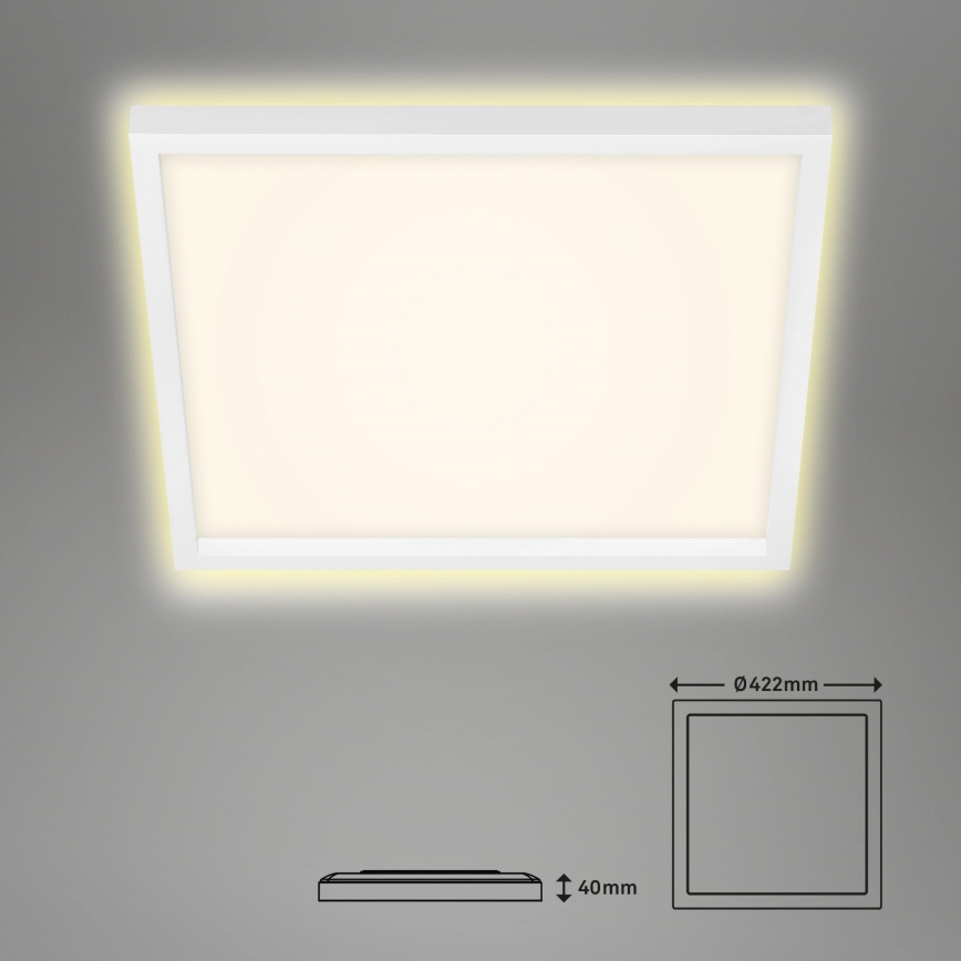 Briloner 7364-016 - Plafonnier LED CADRE LED/22W/230V 42,2x42,2 cm blanc