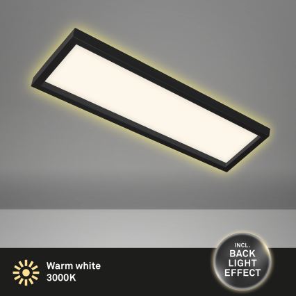 Briloner 7365-015 - Plafonnier LED CADRE LED/22W/230V 58,2x20,2 cm noir