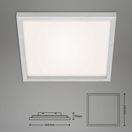 Briloner 7371-014 - Plafonnier à intensité variable LED/24W/230V 3000-6500 K + Télécommande