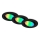 Briloner 7373-035 - LOT 3x Spot encastrable RGB à intensité variable LED/4,9W/230V Wi-Fi Tuya + Télécommande