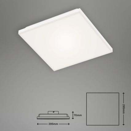 Briloner 7378-016 - Dimbaar LED paneel LED/12W/230V 3000/4000/6500K + afstandsbediening