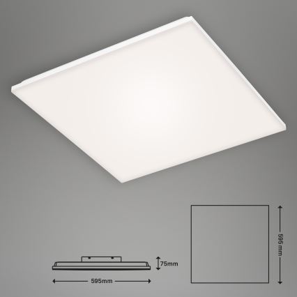 Briloner 7378216 - Dimbaar LED paneel LED/38W/230V 3000-6500K + afstandsbediening