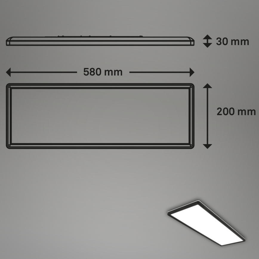 Briloner 7402-415 - LED Plafondlamp SLIM LED/22W/230V
