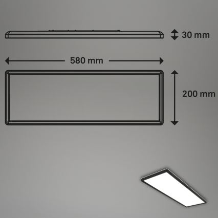 Briloner 7402-415 - Plafonnier LED SLIM LED/22W/230V