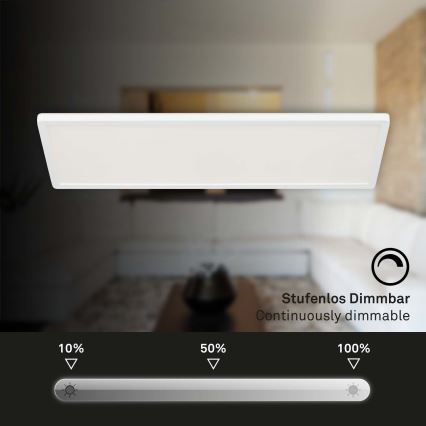 Briloner 7403-016 - Plafonnier à intensité variable LED SLIM LED/23W/230V 2700-6500K + télécommande