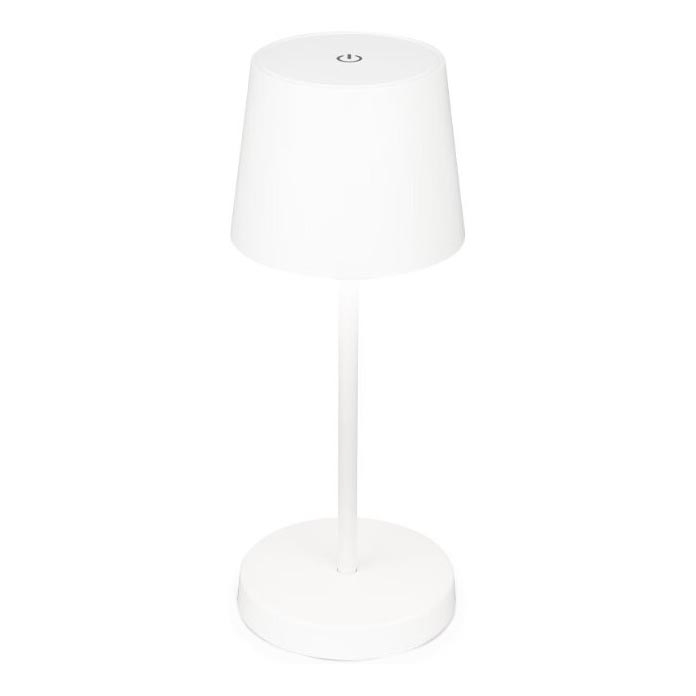 Briloner 7423016 - Lampe de table d'extérieur à intensité variable et rechargeable LED/2,6W/5V 2000mAh IP44 blanc
